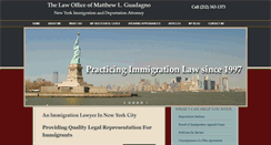 Desktop Screenshot of guadagno-immigration.com