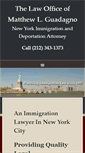 Mobile Screenshot of guadagno-immigration.com